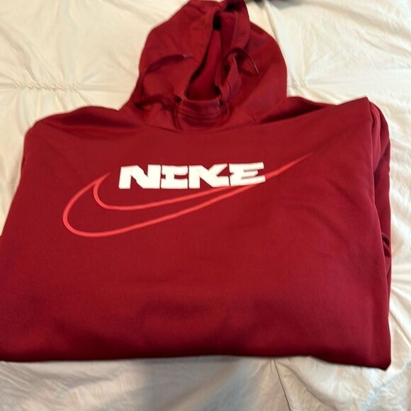 Nike Other - Nike burgundy, red XL hooded thermal fit sweatshirt
